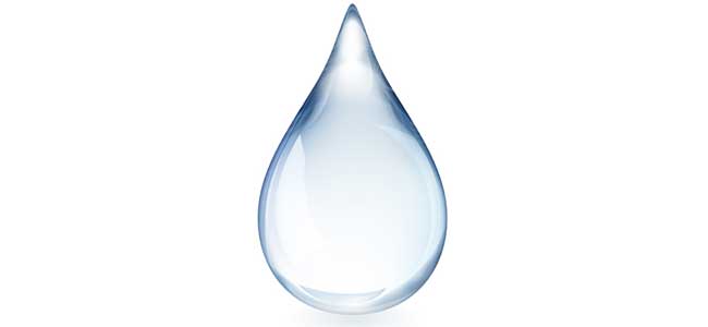 Gota de agua como simbolo del acido hialuronico vaginal